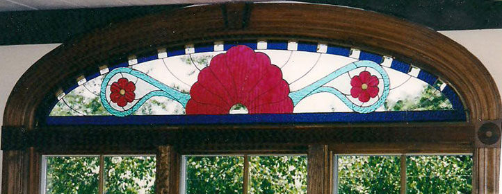 Stained glass: Victorian Transom by Gemini Glass